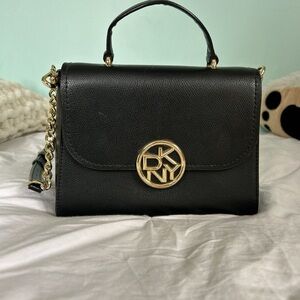 DKNY Black & Gold Crossbody Bag
